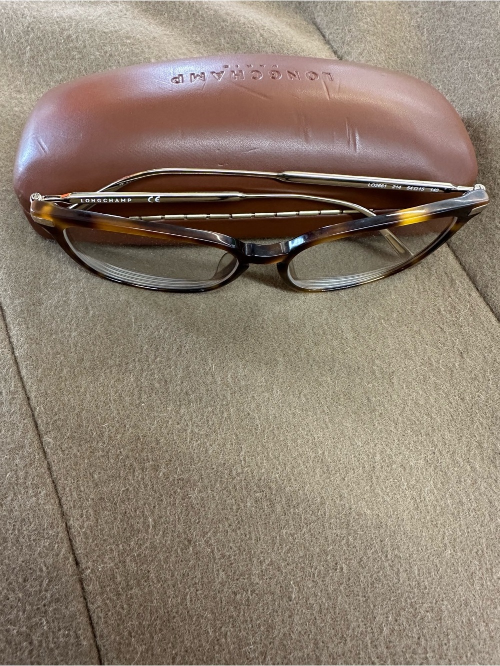 Longchamp paris Tortoiseshell Reading Glasses Brown LO2661 214 54 15 140 glasses